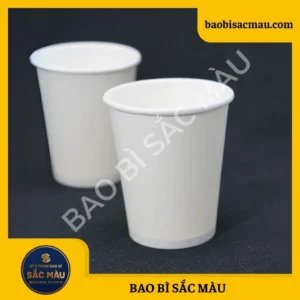 Ly giấy trắng trơn