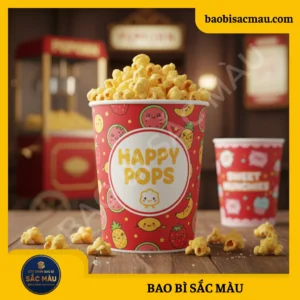 Ly giấy đựng bắp rang bơ