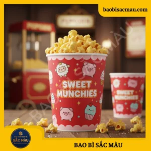 Ly giấy đựng bắp rang bơ