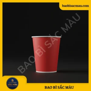 Ly giấy màu đỏ/ Cốc giấy màu đỏ