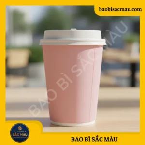 Ly giấy màu hồng / Cốc giấy màu hồng