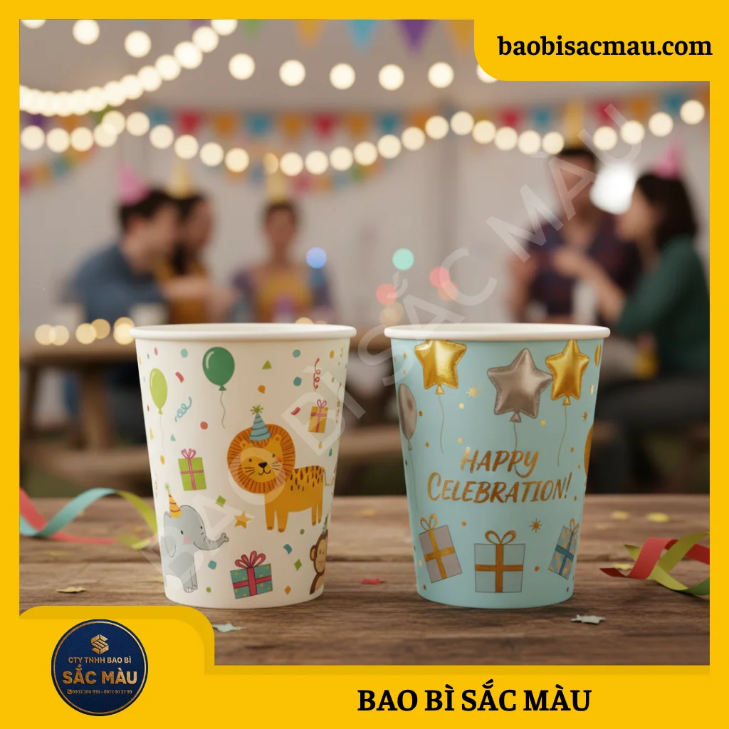 Ly giấy sinh nhật / Cốc giấy sinh nhật