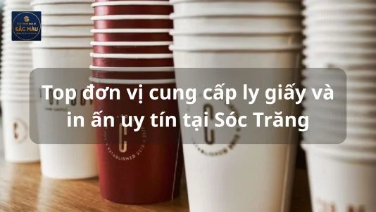 Top đơn vị cung cấp ly giấy và in ấn uy tín tại Sóc Trăng