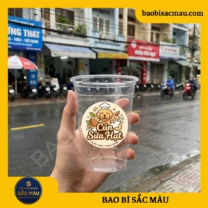 In ly nhựa/ In cốc nhựa dùng 1 lần, giá rẻ, nhiều màu