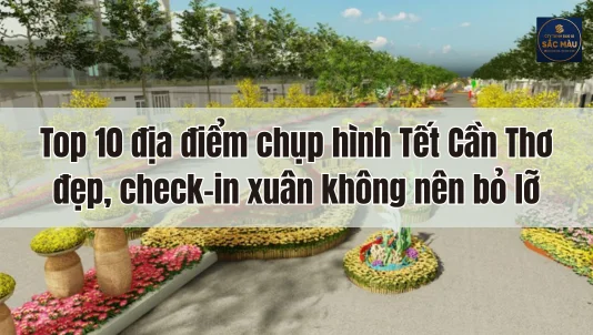 Top 10 địa điểm chụp hình Tết Cần Thơ đẹp, check-in xuân không nên bỏ lỡ